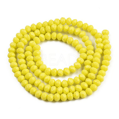 Opaque Solid Color Glass Beads Strands LS-EGLA-A034-P10mm-D26-1