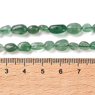 Natural Green Strawberry Quartz Beads Strands G-C268-A01-6x8mm-1