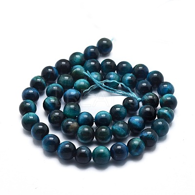 Natural Tiger Eye Bead Strands G-I224-02-10mm-1