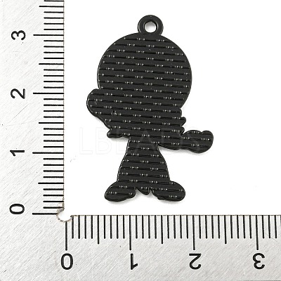 Halloween Alloy Enamel Pendants ENAM-M220-02I-B-1