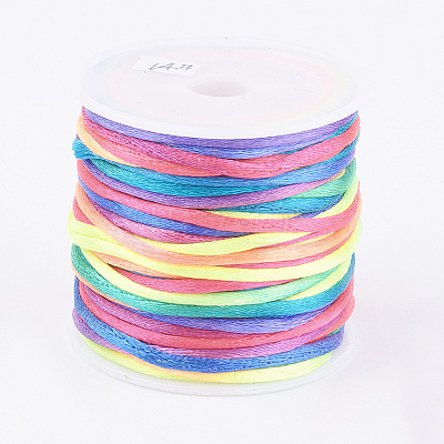 Nylon Satin Rattail Cords LS-NWIR-L006-1mm-14-1