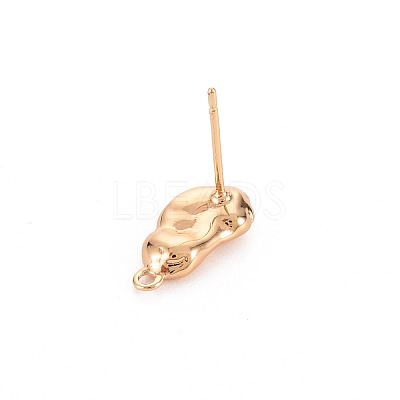Brass Earring Findings KK-S356-442-NF-1