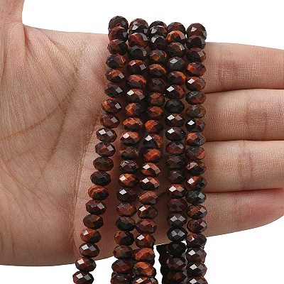 Natural Tiger Eye Bead Strands G-D344-A20-04-1