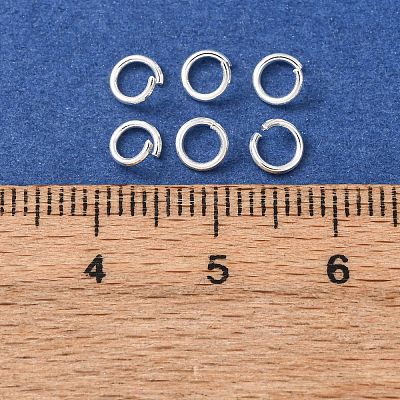 Brass Open Jump Rings KK-G604-08S-16-1