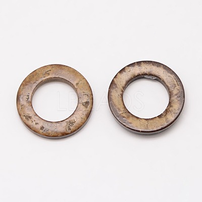 Wood Jewelry Findings Coconut Linking Rings X-COCO-O006C-12-1