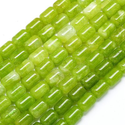 Natural Malaysia Jade Beads Strands G-B165-EM-8x12mm-1