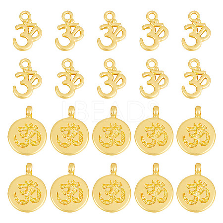 20Pcs 2 Styles Alloy Pendants FIND-GO0001-35-1