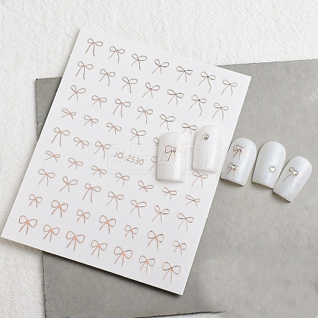 Bowknot Self Adhesive Nail Art Stickers PW-WG8AD37-05-1