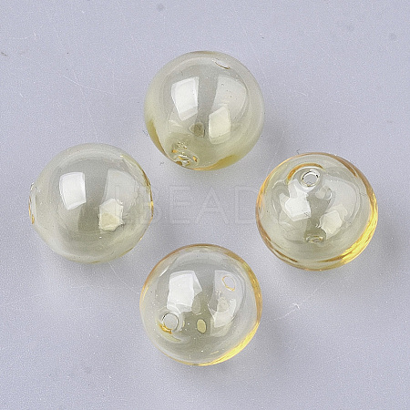 Handmade Blown Glass Beads X-BLOW-T001-32B-03-1
