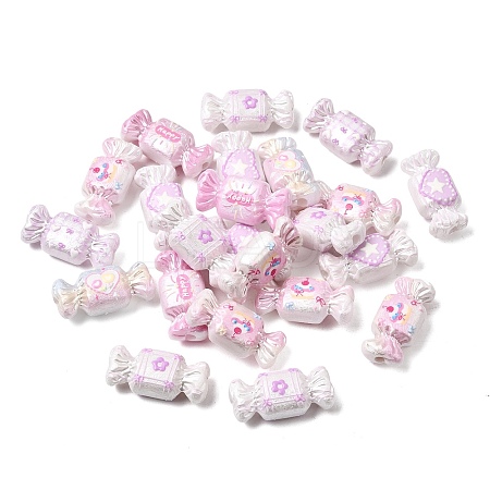 Printed CCB Plastic Beads PL-CBA2450-08-1
