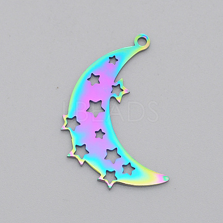 Ion Plating(IP) 201 Stainless Steel Pendants STAS-T056-LA531-1