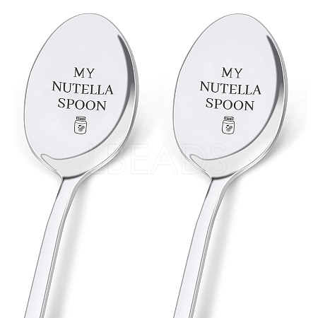 Stainless Steel Spoon AJEW-WH0160-020-1