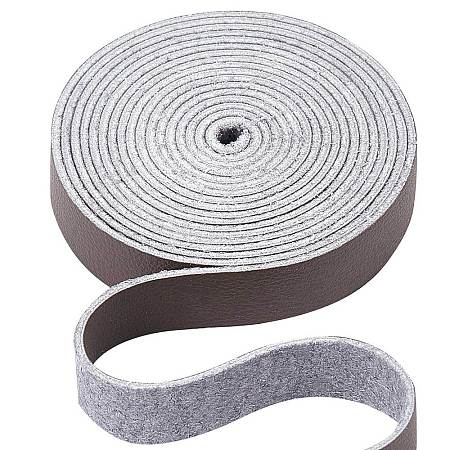 Flat Microfiber Imitation Leather Cord LC-WH0006-07A-03-1
