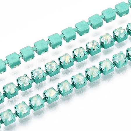 Iron Rhinestone Cup Chains CH-T006-05A-02-1