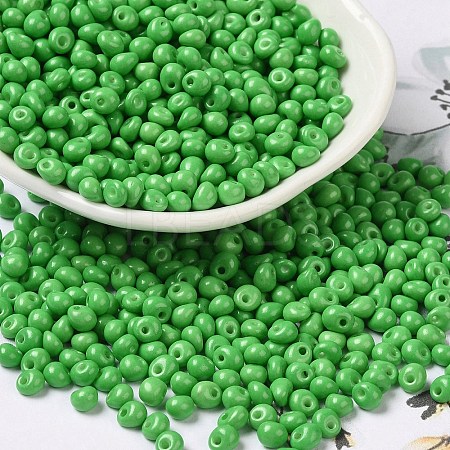 6/0 Opaque Baking Paint Glass Seed Beads X1-SEED-M012-02A-06-1
