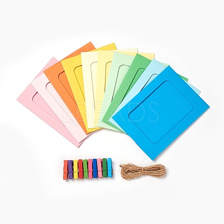 Rectangle Paper Photo Frame Stands LS-ODIS-WH0003-02-1