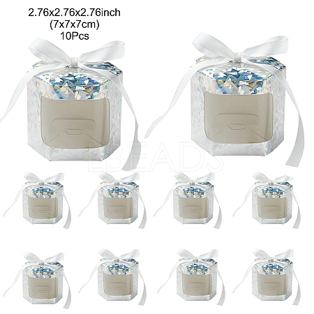 Hexagon Laser Window Paper Gift Boxes CON-FZC0002-001C-01-1