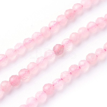 Natural Rose Quartz Beads Strands G-F619-23-3mm-1