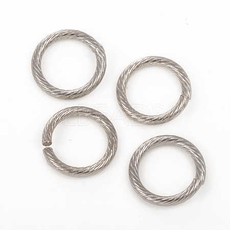 Tarnish Resistant 304 Stainless Steel Open Jump Rings STAS-G224-23P-01-1