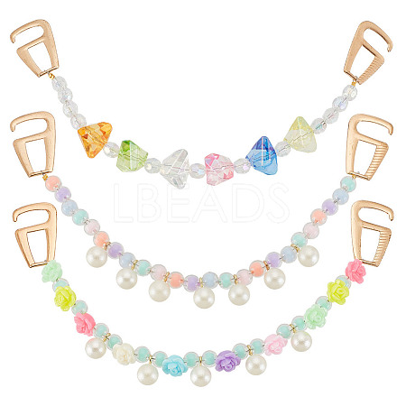 6Pcs 3 Styles Candy Series Acrylic Boot Strap Chains FIND-GO00001-1