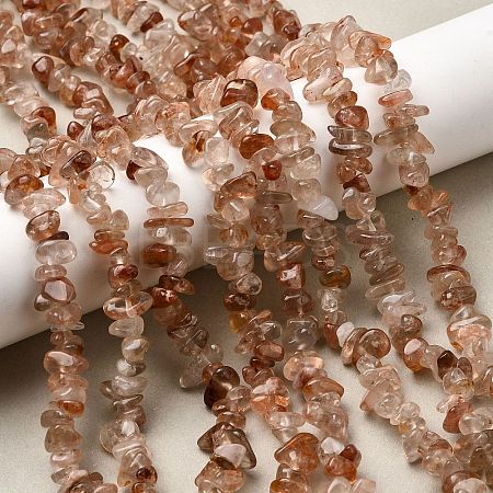 Natural Hematoid Quartz/Ferruginous Quartz Beads Strands G-H315-A05-01-1