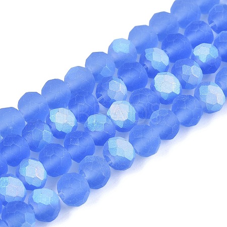 Transparent Glass Beads Strands EGLA-A044-T6mm-MB14-1