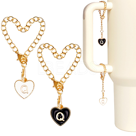 2 Sets Alloy Enamel Cup Pendant Decorations HJEW-SC0001-56Q-1