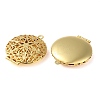 Rack Plating Brass Locket Pendants KK-M269-10G-2