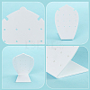 10Pcs Acrylic Slant Back Earring Stands Displays EDIS-PH0001-79-6