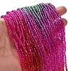 Transparent Painted Glass Beads Strands LS-DGLA-A034-T2mm-A24-2
