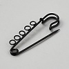 Spray Printed Iron Brooch Findings IFIN-WH20004-07B-07-2