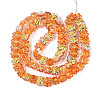 Baking Paint Electroplate Transparent Glass Beads Strands EGLA-N020-04C-2