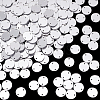 AHADERMAKER 200Pcs Flat Round Acrylic Mirror Sew on Rhinestone FIND-GA0003-69-8