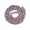 Electroplate Glass Beads Strands EGLA-A044-P4mm-A13-3