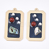 Epoxy Resin Pendants LS-RESI-S365-67B-1