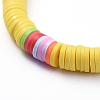 Handmade Polymer Clay Heishi Beads Stretch Bracelets BJEW-JB05087-02-2