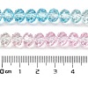 Transparent Painted Glass Beads Strands DGLA-A034-T6mm-A21-3