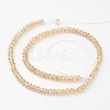 Electroplate Glass Beads Strands EGLA-D020-8x5mm-49-3