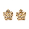 Brass Micro Pave Cubic Zirconia Beads KK-D093-03G-1