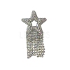 Star with Tassel Glitter Hotfix Rhinestone DIY-WH0301-04-1