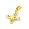 Rack Plating Brass with ABS Plastic Pearl European Dangle Charms KK-G501-02X-G-2