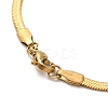 Ion Plating(IP) 304 Stainless Steel Herringbone Chain Necklace for Men Women X-NJEW-E076-04B-G-3