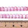 Anti-Tarnish Electroplate Rondelle Glass Beads Strands EGLA-T021-6mm-17-02-4