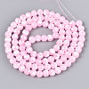 Baking Paint Glass Beads Strands DGLA-N015-8mm-02-2