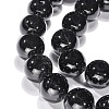 Natural Black Tourmaline Bead Strands G-H1603-16mm-6