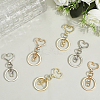18Pcs Alloy Swivel Keychain Clasps KEYC-SP0001-48B-G-7
