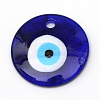 Handmade Evil Eye Lampwork Pendants X-LAMP-R134-30mm-01-1