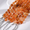 Natural Red Aventurine Beaded Bracelets for Women G-P563-07P-07-3