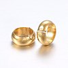 304 Stainless Steel Crimp Beads Covers STAS-O098-04G-02-2