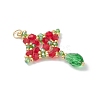 Christmas Glass Pendants PALLOY-MZ01051-02-3
